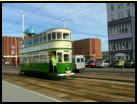 One of the original style trams, on this occasion it was being used for driver training.
